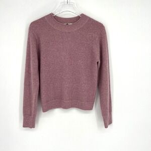 Vince Sweater Womens XS Wool Mohair Alpaca Purple Pink Cozy Basic Classic
